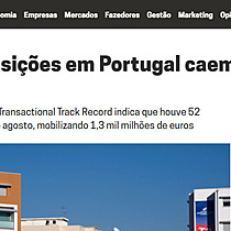 Fuses e aquisies em Portugal caem 68% no 1. semestre